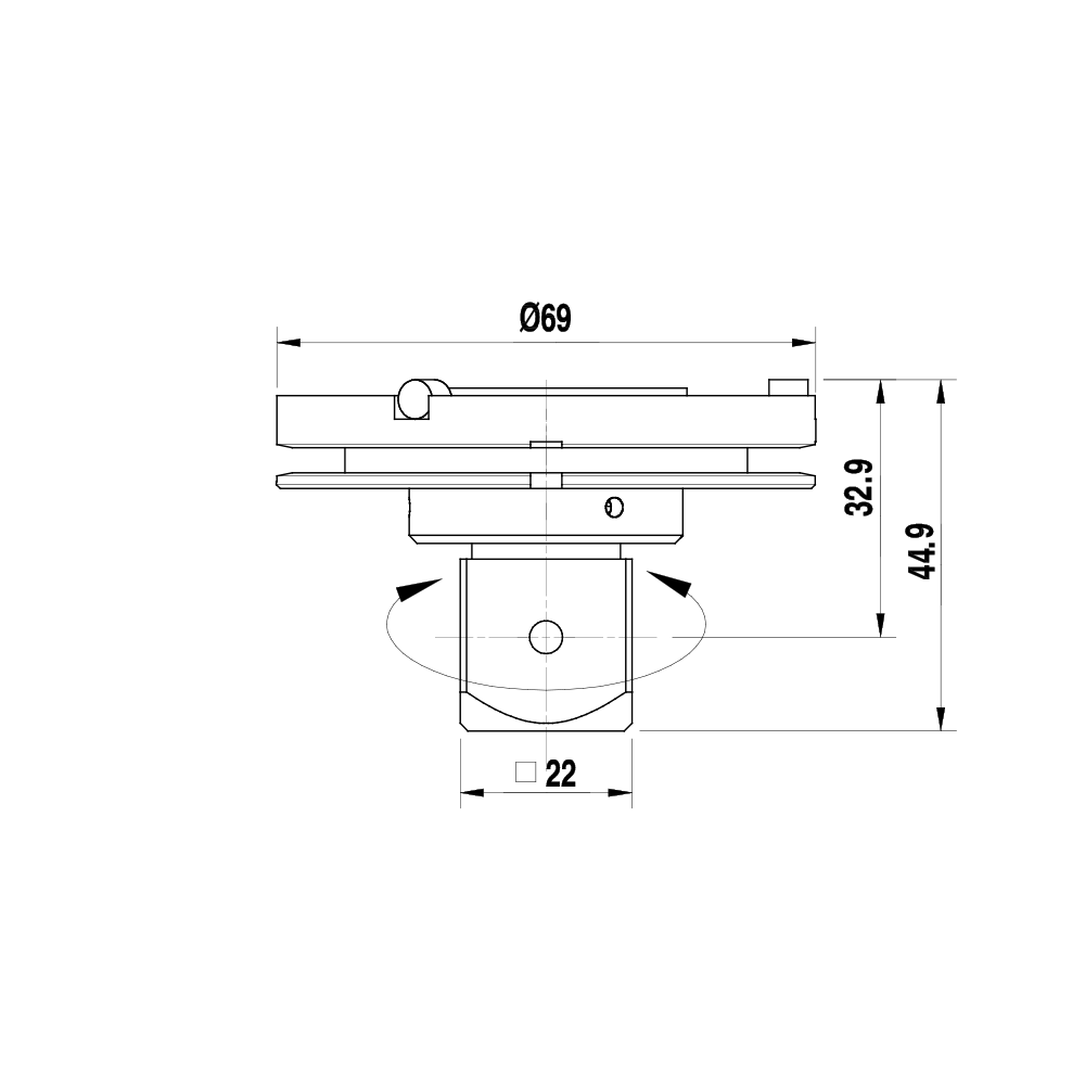 Drawing of product TP M5 MEASY 002