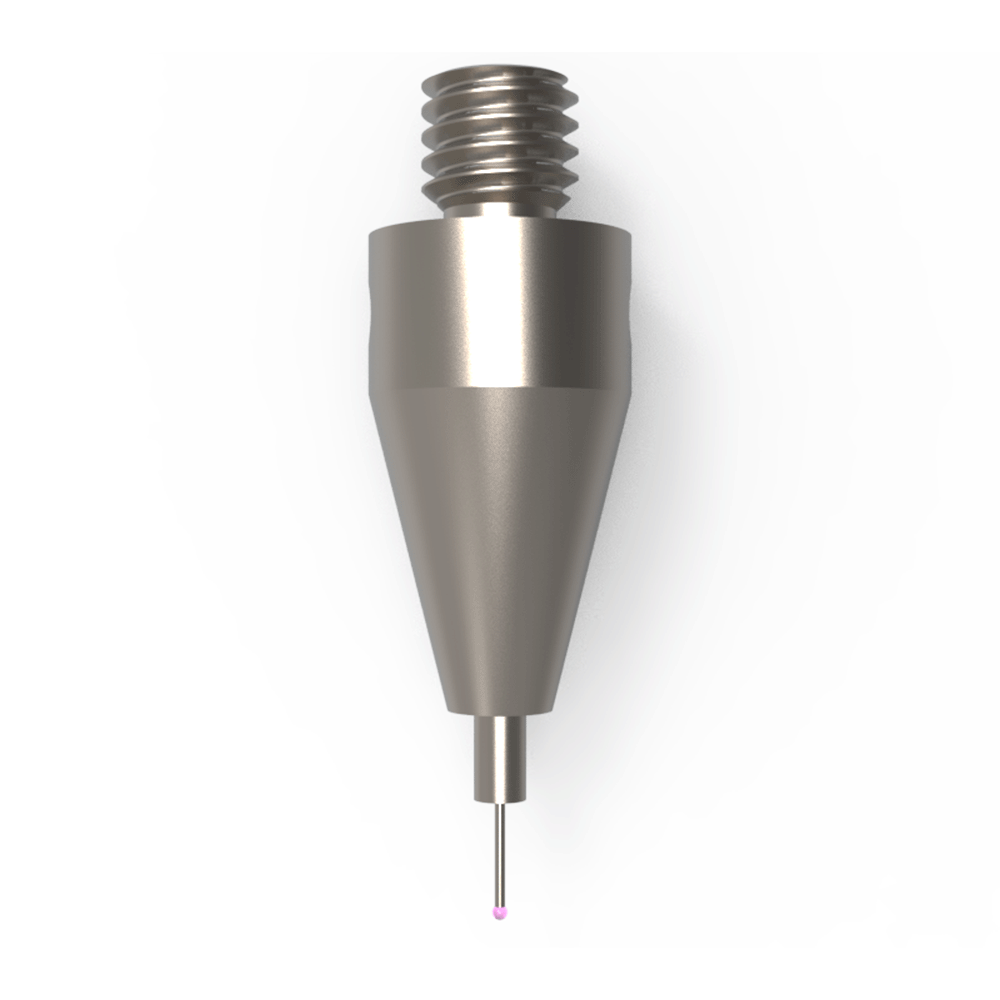Straight Styli; base: titanium; stem: carbide; ball: ruby