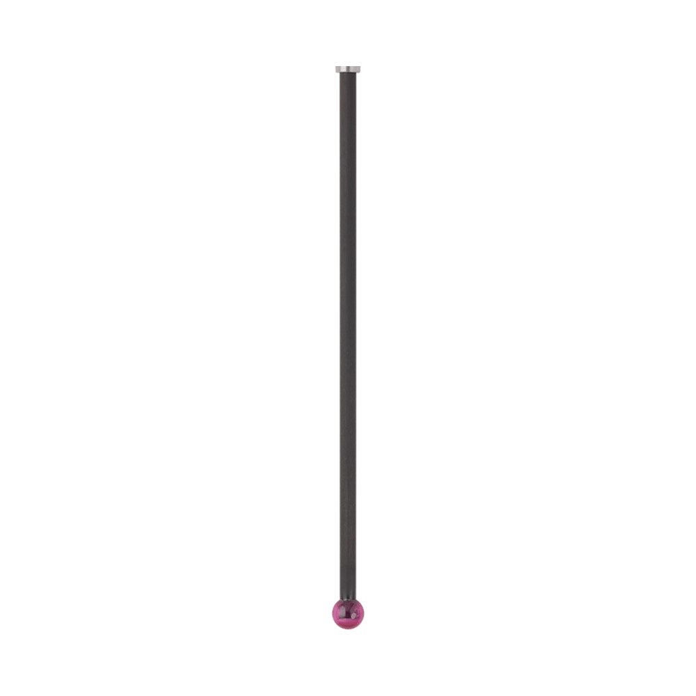 Straight Styli; base: stainless steel; stem: carbon fiber; ball: ruby