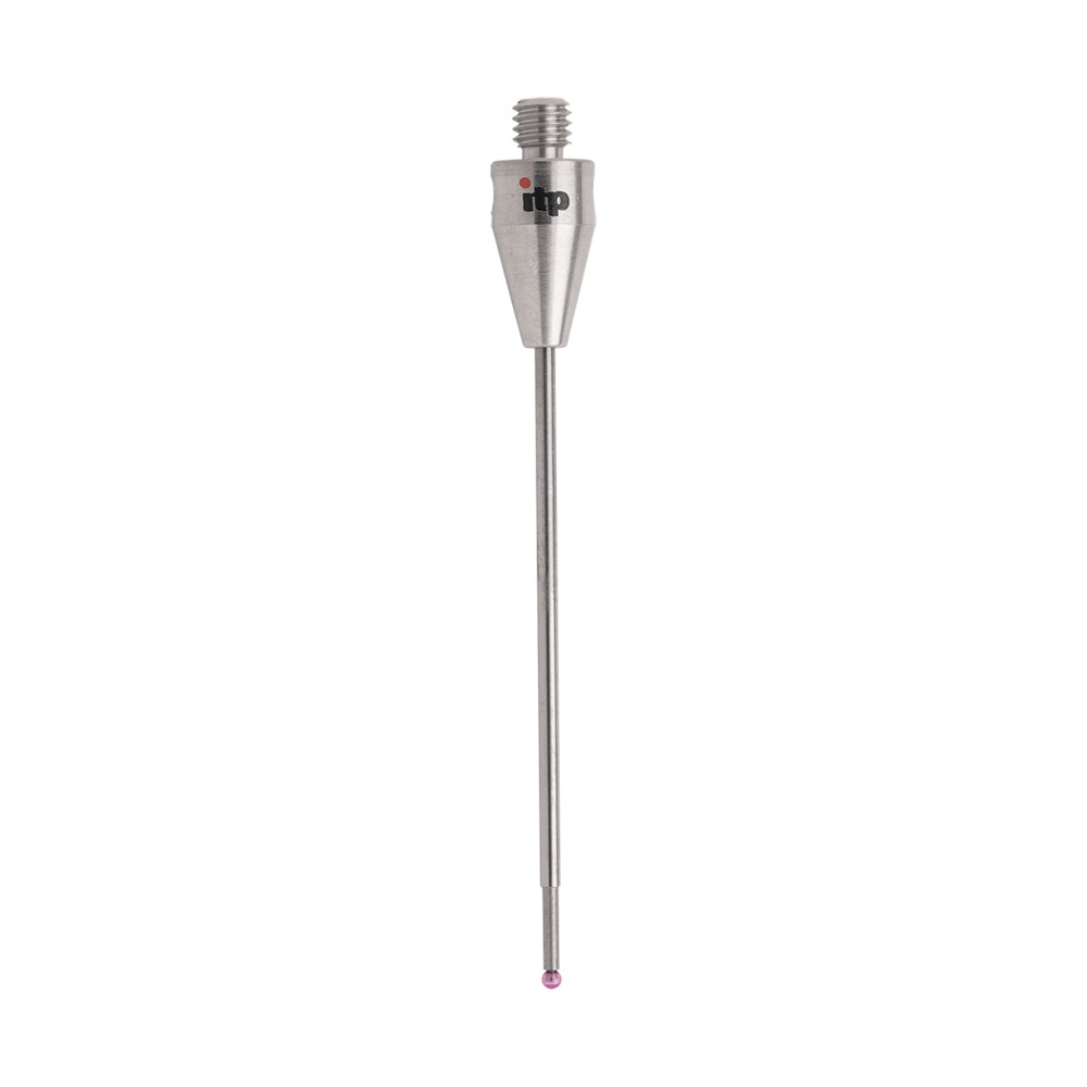 Straight Stylus; base: titanium; stem: carbide; ball: ruby