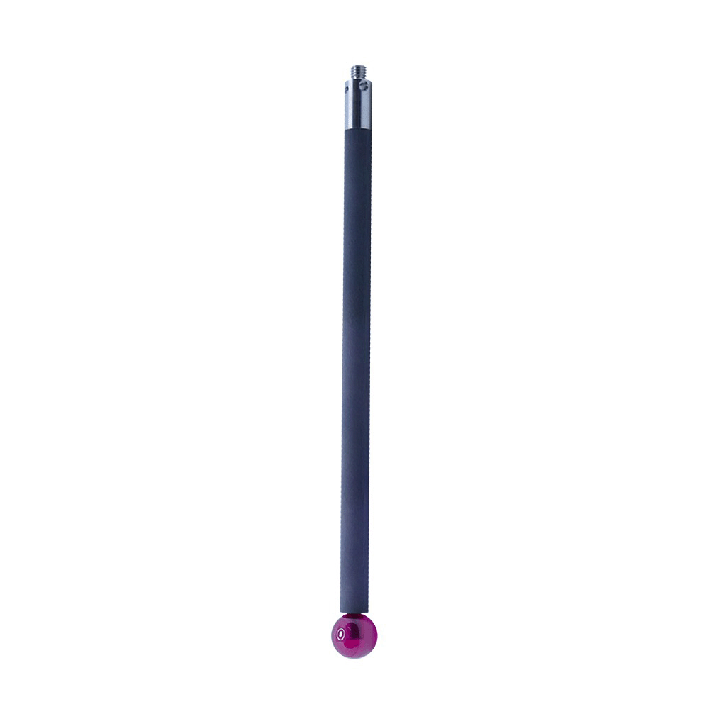 Straight Styli; base: stainless steel; stem: carbon fiber; ball: ruby
