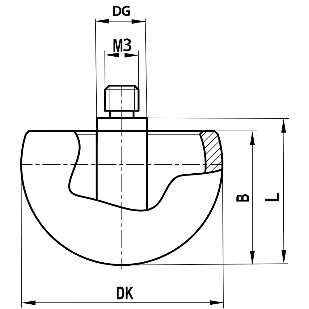 Drawing of product HK M3 300 04 018