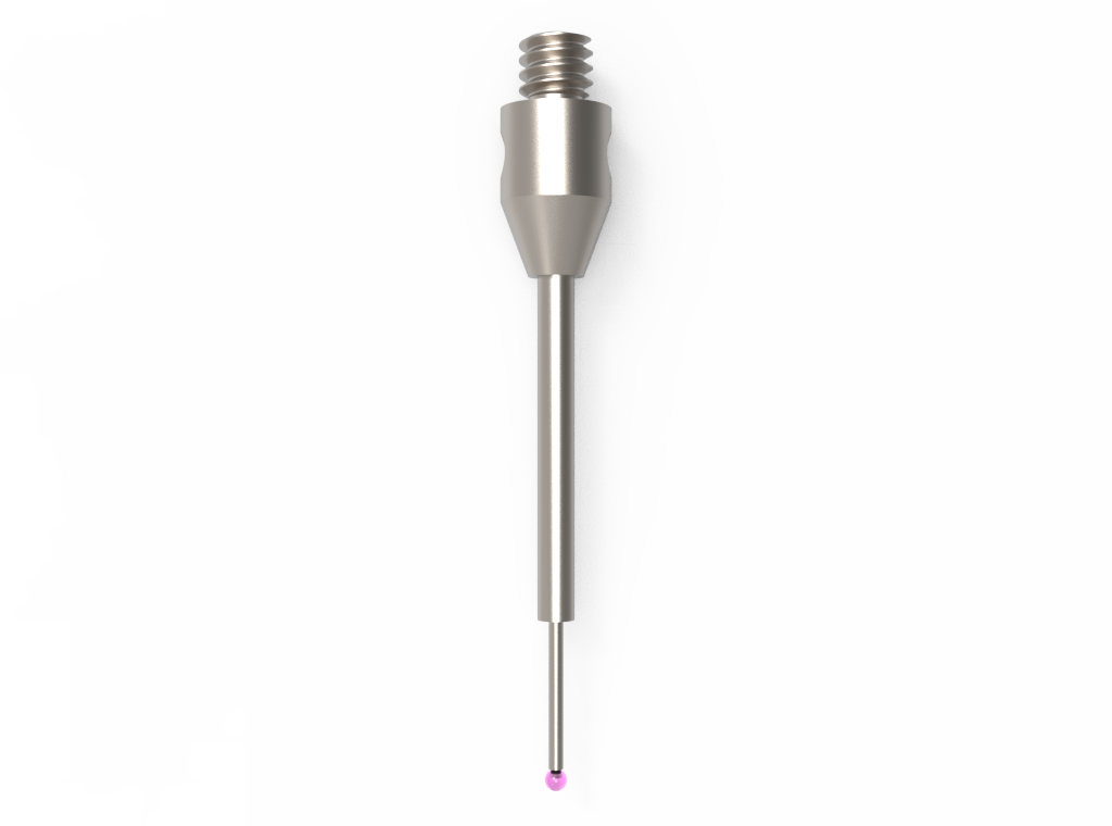 Straight Styli; base: stainless steel; stem: carbide; ball: ruby