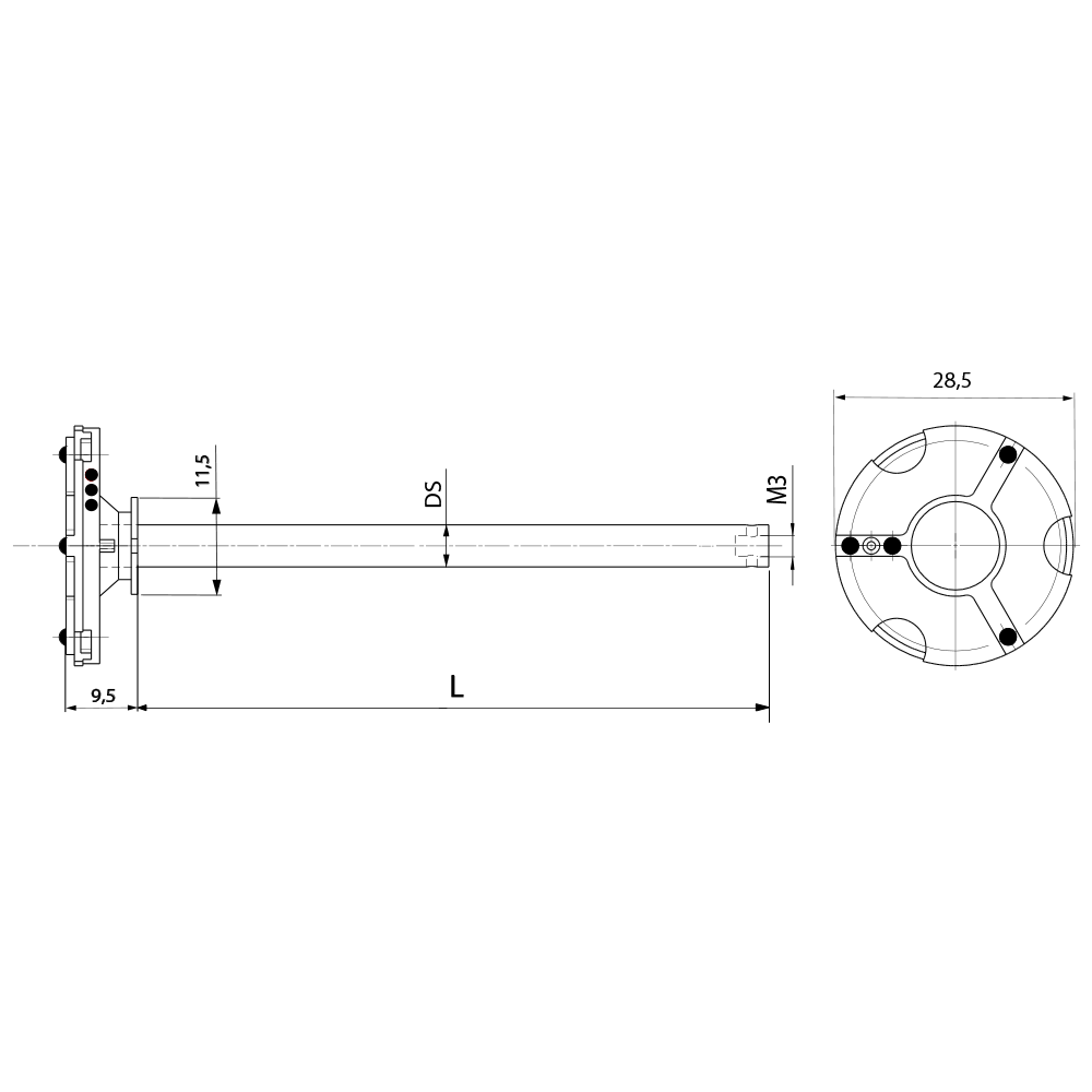 Drawing of product TP M3 MES SO TL2