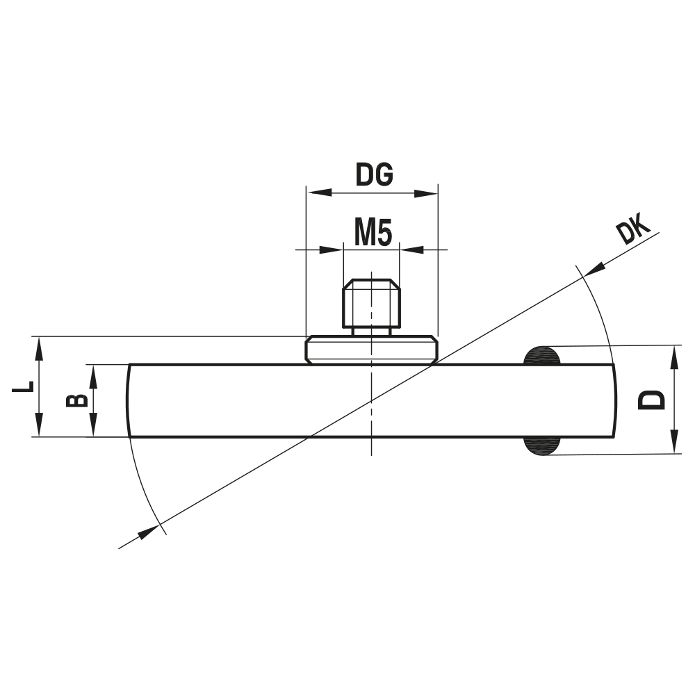 Drawing of product KI M5 050 63 M50