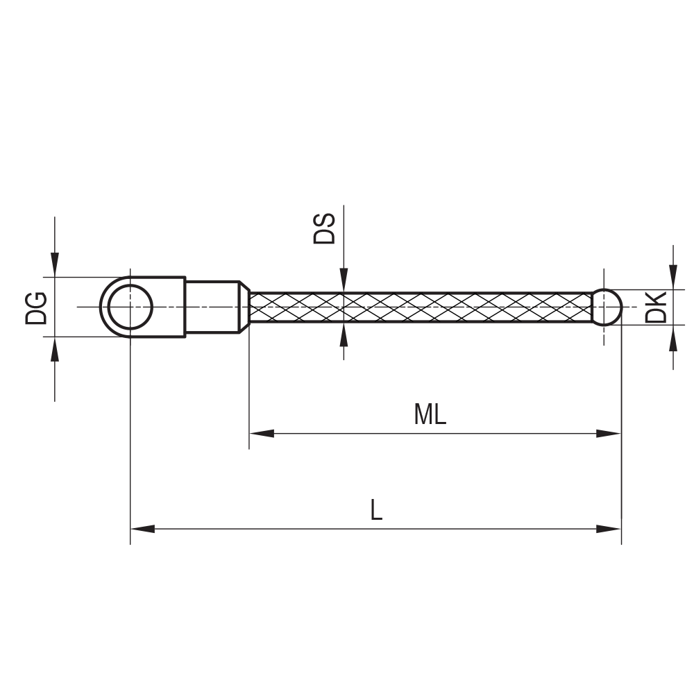 Drawing of product SC M3 030 05 040