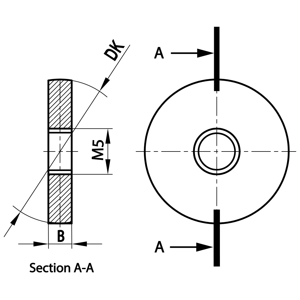 Drawing of product KI M5 050 40 M50