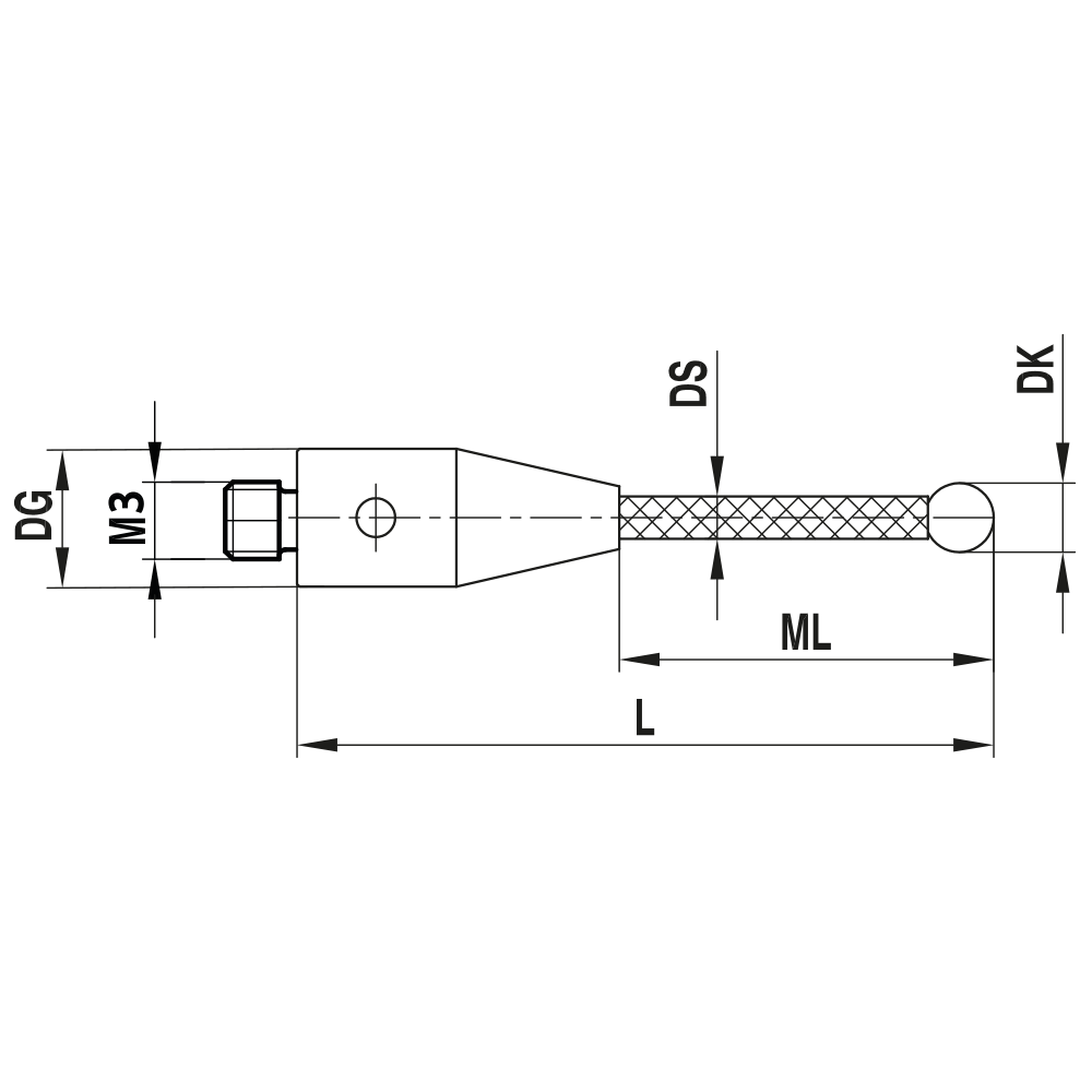 Drawing of product TC M3 030 05 059