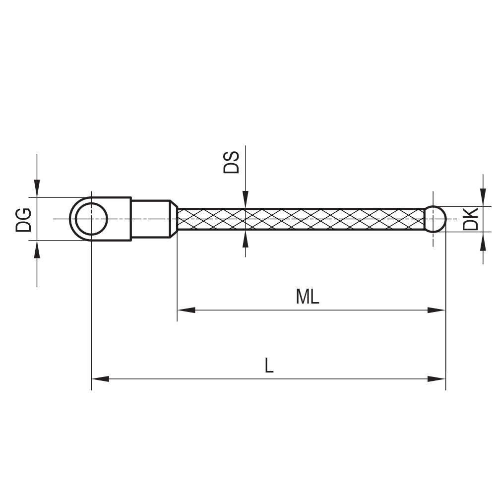 Drawing of product SC M3 030 05 030