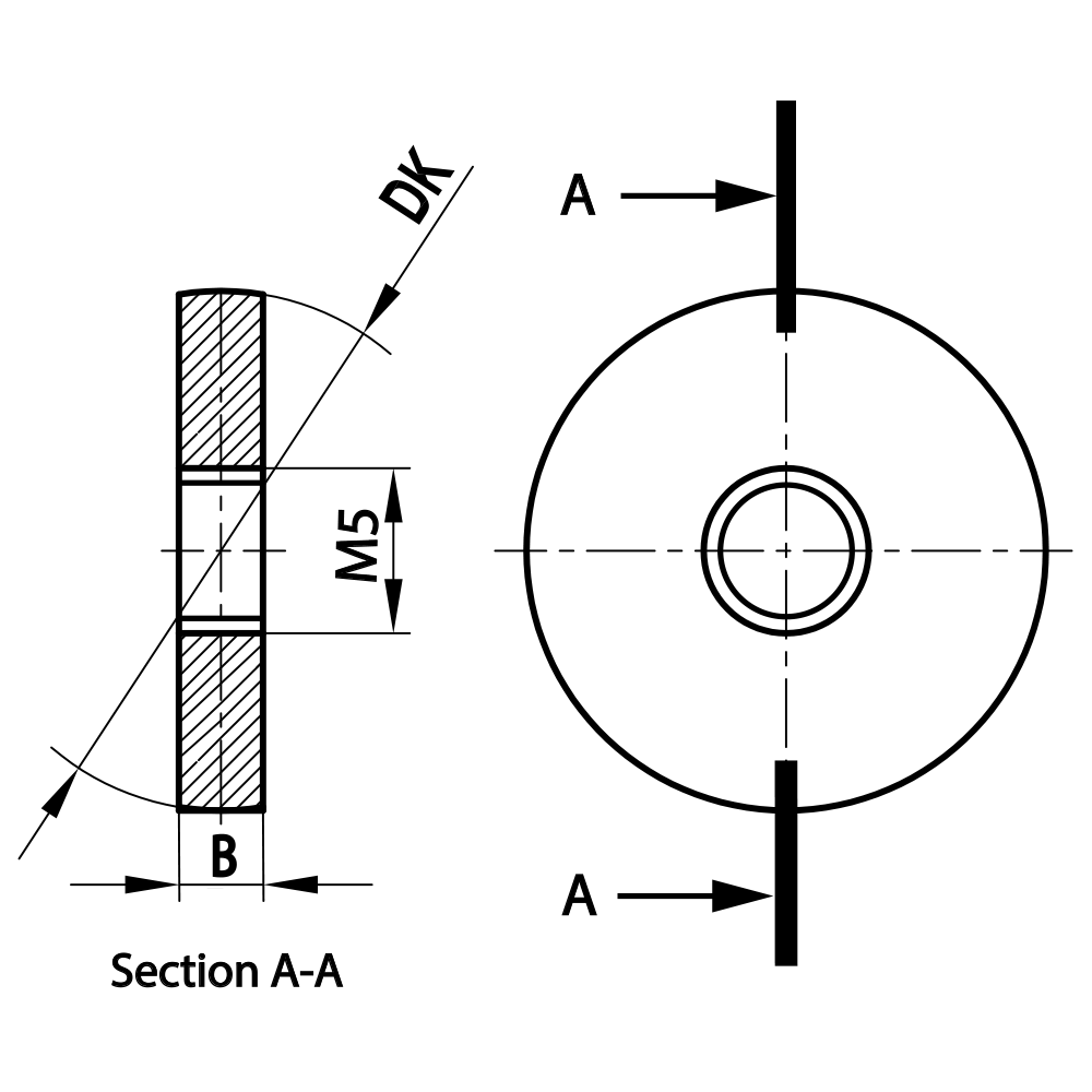 Drawing of product KI M5 050 50 M50